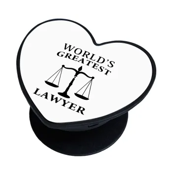 World's greatest Lawyer, Phone Holders Stand  καρδιά Μαύρο Βάση Στήριξης Κινητού στο Χέρι