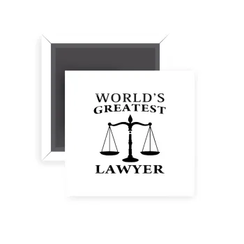 World's greatest Lawyer, Μαγνητάκι ψυγείου τετράγωνο διάστασης 5x5cm