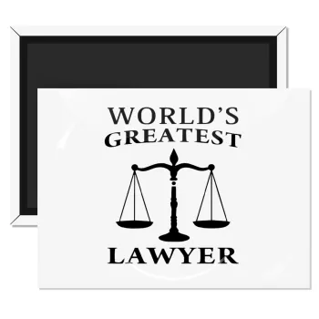 World's greatest Lawyer, Ορθογώνιο μαγνητάκι ψυγείου διάστασης 9x6cm