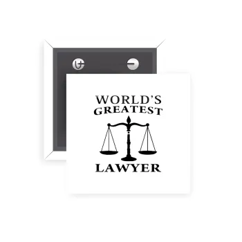 World's greatest Lawyer, Κονκάρδα παραμάνα τετράγωνη 5x5cm