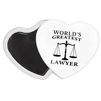 World's greatest Lawyer, Μαγνητάκι καρδιά (57x52mm)