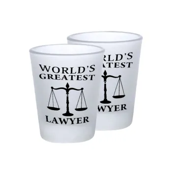 World's greatest Lawyer, Σφηνοπότηρα γυάλινα 45ml του πάγου (2 τεμάχια)