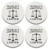 SET of 4 round wooden coasters (9cm)