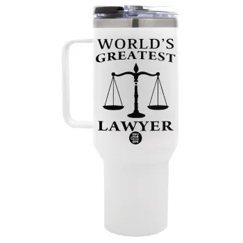 World's greatest Lawyer, Mega Stainless steel Tumbler with lid, double wall 1,2L