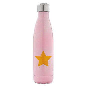 Star, Μεταλλικό παγούρι θερμός Ροζ Ιριδίζον (Stainless steel), διπλού τοιχώματος, 500ml