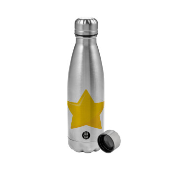 Star, Metallic water bottle, stainless steel, 750ml