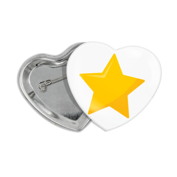 Star, Κονκάρδα παραμάνα καρδιά (57x52mm)