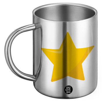 Star, BIG Mug Stainless steel double wall (450ml)