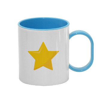 Star, Κούπα (πλαστική) (BPA-FREE) Polymer Μπλε για παιδιά, 330ml