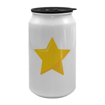 Star, Κούπα ταξιδιού μεταλλική με καπάκι (tin-can) 500ml