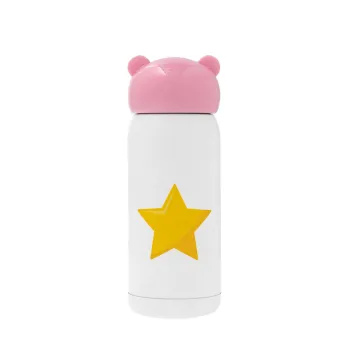 Star, Pink stainless steel thermal flask, 320ml