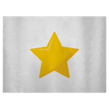Star, Επιφάνεια κοπής γυάλινη (38x28cm)