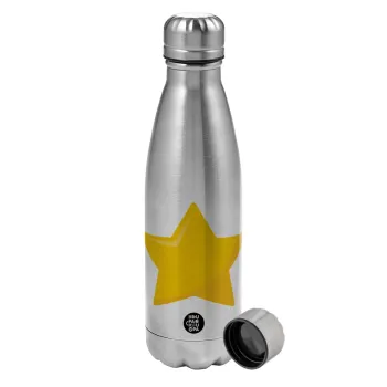 Star, Metallic water bottle, stainless steel, 750ml