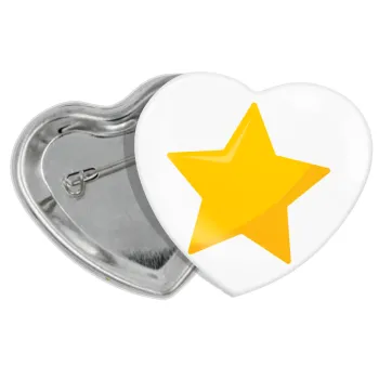 Star, Κονκάρδα παραμάνα καρδιά (57x52mm)