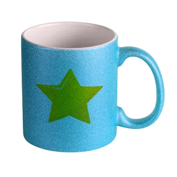 Star, Κούπα Σιέλ Glitter που γυαλίζει, κεραμική, 330ml