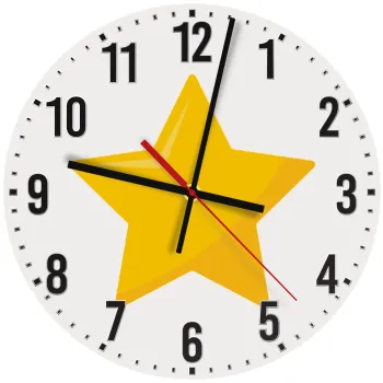 Star, Ρολόι τοίχου ξύλινο (30cm)