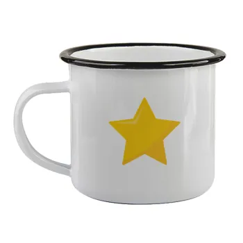 Star, Κούπα εμαγιέ με μαύρο χείλος 360ml