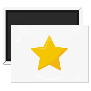 Star, Ορθογώνιο μαγνητάκι ψυγείου διάστασης 9x6cm
