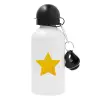 Metal water bottle, White, aluminum 500ml