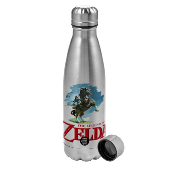 Zelda, Metallic water bottle, stainless steel, 750ml