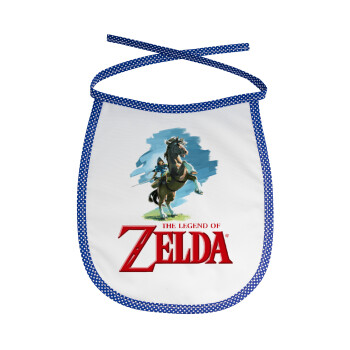 Zelda, Σαλιάρα μωρού αλέκιαστη με κορδόνι Μπλε