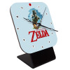 Zelda, Επιτραπέζιο ρολόι ξύλινο με δείκτες (10cm)
