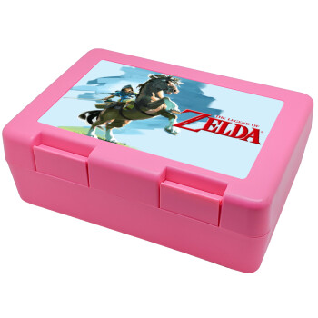 Zelda, Children's cookie container PINK 185x128x65mm (BPA free plastic)