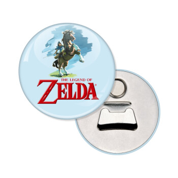 Zelda, Μαγνητάκι και ανοιχτήρι μπύρας στρογγυλό διάστασης 5,9cm