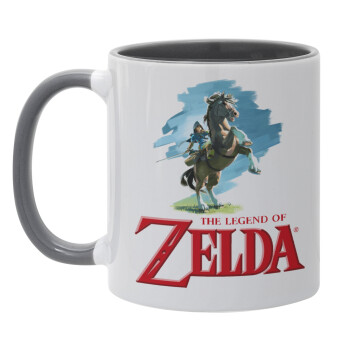 Zelda, Mug colored grey, ceramic, 330ml