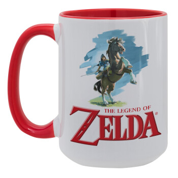 Zelda, Κούπα Mega 15oz, κεραμική Κόκκινη, 450ml