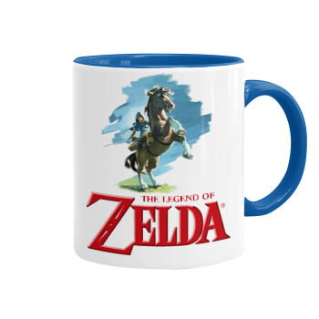 Zelda, Mug colored blue, ceramic, 330ml