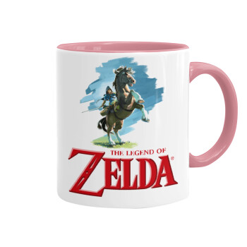 Zelda, Mug colored pink, ceramic, 330ml
