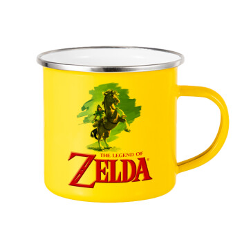 Zelda, Κούπα Μεταλλική εμαγιέ Κίτρινη 360ml