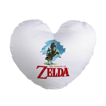Zelda, Μαξιλάρι καναπέ καρδιά 40x40cm περιέχεται το  γέμισμα