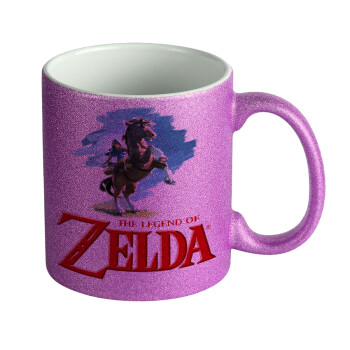 Zelda, Κούπα Μωβ Glitter που γυαλίζει, κεραμική, 330ml