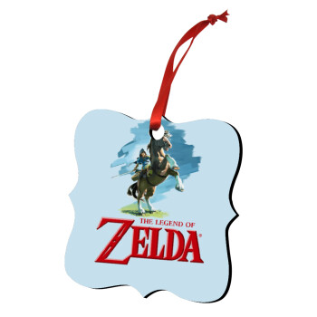 Zelda, Χριστουγεννιάτικο στολίδι polygon ξύλινο 7.5cm