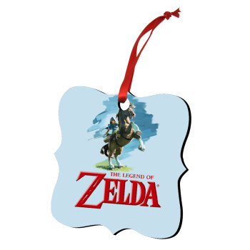 Zelda, Christmas ornament polygon wooden 7.5cm