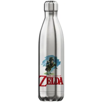 Zelda, Μεταλλικό παγούρι θερμός Inox (Stainless steel), διπλού τοιχώματος, 750ml