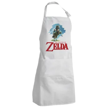 Zelda, Ποδιά Σεφ Ολόσωμη Ενήλικων (με ρυθμιστικά και 2 τσέπες)