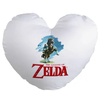 Zelda, Μαξιλάρι καναπέ καρδιά 40x40cm περιέχεται το  γέμισμα