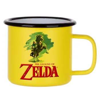 Zelda, Metallic enamel MATT Yellow cup 360ml