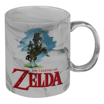 Zelda, Κούπα κεραμική, marble style (μάρμαρο), 330ml