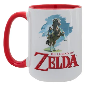 Zelda, Κούπα Mega 15oz, κεραμική Κόκκινη, 450ml