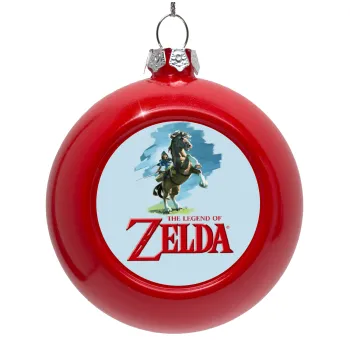 Zelda, Red Christmas tree ornament bauble 8cm