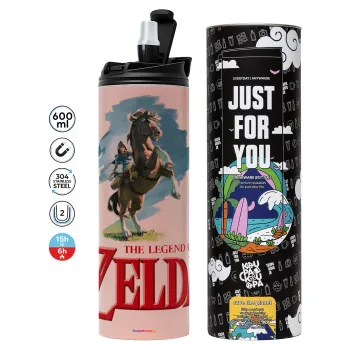 Zelda, Tumbler stainless steel PINK 600ml