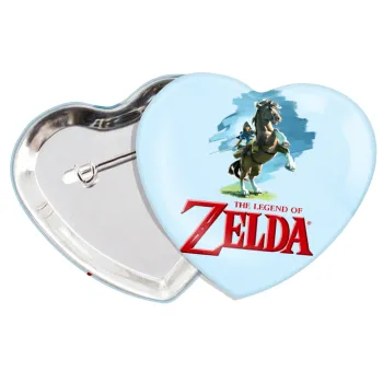 Zelda, Κονκάρδα παραμάνα καρδιά (57x52mm)
