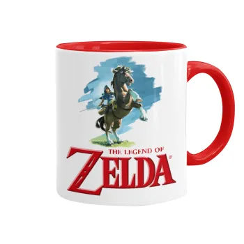 Zelda, Mug colored red, ceramic, 330ml