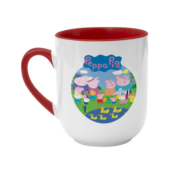 Peppa pig Family, Κούπα κεραμική tapered 260ml
