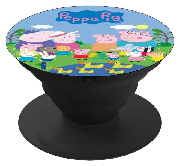 Peppa pig Family — Phone Holders Stand  Μαύρο Βάση Στήριξης Κινητού στο Χέρι