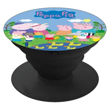 Peppa pig Family, Phone Holders Stand  Μαύρο Βάση Στήριξης Κινητού στο Χέρι